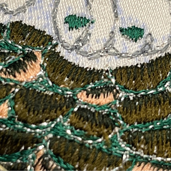 Vintage Eaton 1994 Ltd Embroidered Christmas Ornament. Pine cone shaped no box - Picture 8 of 12